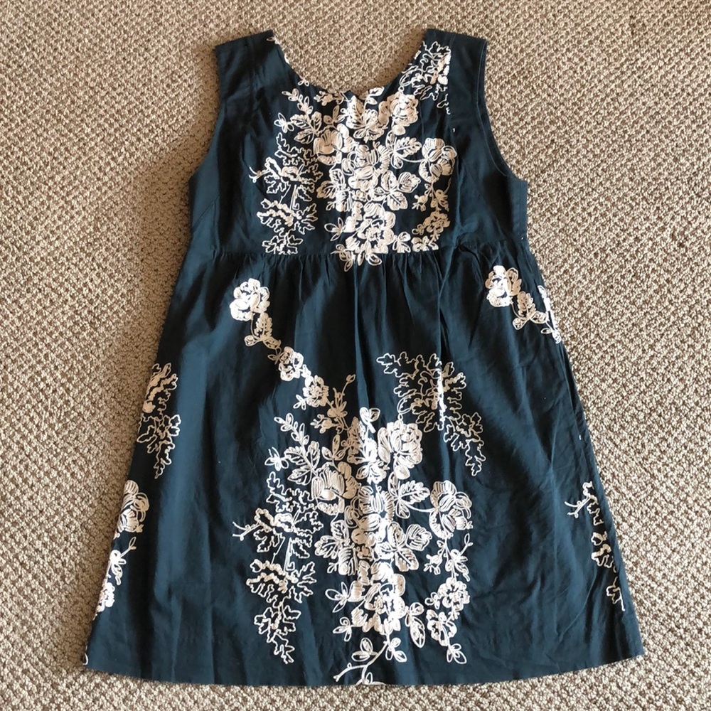 j crew embroidered dress